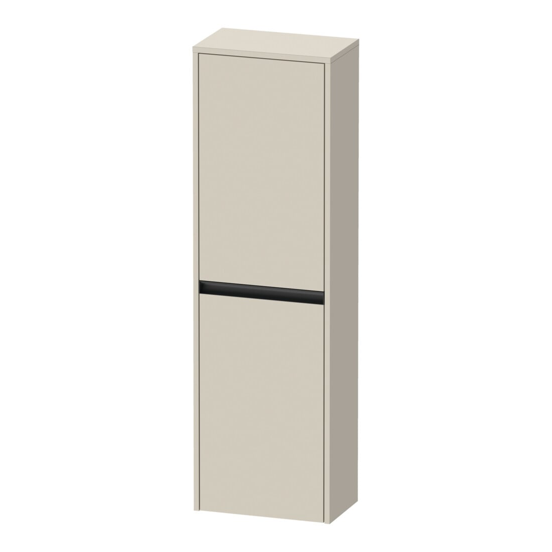 Duravit Ketho.2 Demi-colonne 40x24x132 cm, 2 portes, raccord gauche, taupe mat