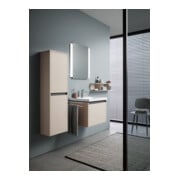Duravit Ketho.2 Demi-colonne 40x24x132 cm, 2 portes, raccord gauche, taupe mat-2
