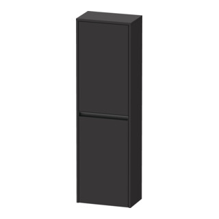 Duravit Ketho.2 Demi-colonne 40x24x132 cm, 2 portes, raccords à droite, graphite mat
