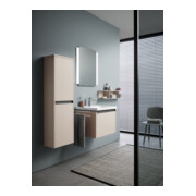 Duravit Ketho.2 Demi-colonne 40x24x132 cm, 2 portes, taupe mat, raccord à droite-2