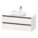 Duravit Ketho.2 Meuble sous lavabo 120x55 cm, blanc mat, 1 découpe, suspendu-1