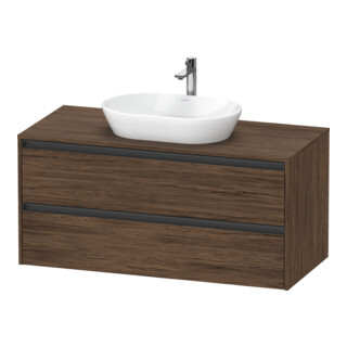 Duravit Ketho.2 Meuble sous lavabo 120x55 cm, N d, Pl m 1 découpe, suspendu