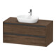 Duravit Ketho.2 Meuble sous lavabo 120x55 cm, N d, Pl m 1 découpe, suspendu-1