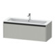 Duravit Ketho.2 Meuble sous lavabo 121x48 cm, béton gris, 1 tiroir, suspendu-1