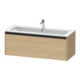 Duravit Ketho.2 Meuble sous lavabo 121x48 cm, blanc œuf, 1 tiroir, suspendu-1