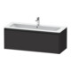 Duravit Ketho.2 Meuble sous lavabo 121x48 cm, graphite mat, 1 tiroir, suspendu-1