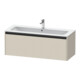 Duravit Ketho.2 Meuble sous lavabo 121x48 cm, Tau mat, 1 tiroir, suspendu-1