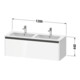 Duravit Ketho.2 Meuble sous-lavabo 128x48x44 cm, 1 tiroir, suspendu, blanc mat