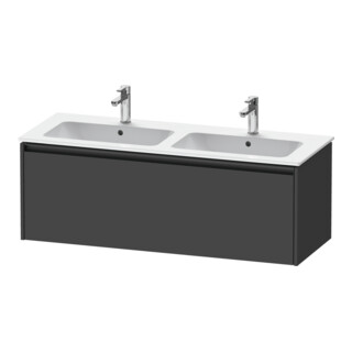 Duravit Ketho.2 Meuble sous-lavabo 128x48x44 cm, 1 tiroir, suspendu, graphite mat