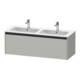 Duravit Ketho.2 Meuble sous lavabo 128x48x44cm, 1 tiroir, suspendu, béton grisé-1