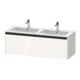 Duravit Ketho.2 meuble sous-lavabo 128x48x44cm, 1 tiroir, suspendu, blanc brillant-1