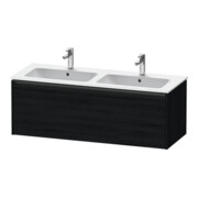 Duravit Ketho.2 Meuble sous lavabo 128x48x44cm, 1 tiroir, suspendu, noir œuf