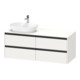 Duravit Ketho.2 Meuble sous lavabo 140x55 cm, L P, blanc mat, 4 tiroirs, suspendu-1