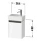 Duravit Ketho.2 Meuble sous lavabo 36,4x23,8 cm, à droite, blanc, 1 porte, suspendu-3