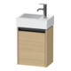 Duravit Ketho.2 meuble sous-lavabo 36,4x23,8 cm, à gauche, blanc œuf, 1 porte, suspendu-1