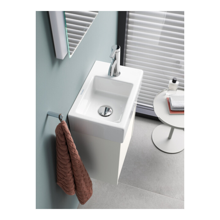 Duravit Ketho.2 Meuble sous lavabo 36,4x23,8 cm, L, blanc mat, 1 porte, suspendu