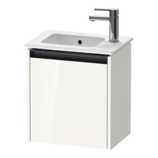 Duravit Ketho.2 Meuble sous-lavabo 41x29,2x44 cm, 1 porte, wd, à droite, blanc brillant