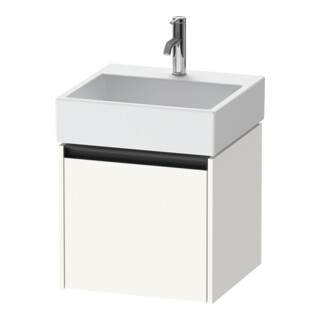 Duravit Ketho.2 Meuble sous-lavabo 48,4x46 cm, blanc mat, 1 tiroir, suspendu