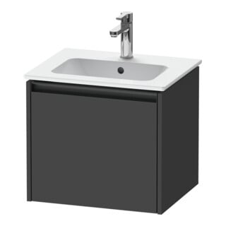 Duravit Ketho.2 Meuble sous lavabo 51x42x44 cm, 1 tiroir, suspendu, graphite mat