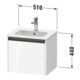Duravit Ketho.2 Meuble sous lavabo 51x42x44 cm, 1 tiroir, suspendu, graphite mat-3