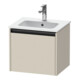 Duravit Ketho.2 Meuble sous-lavabo 51x42x44 cm, 1 tiroir, suspendu, taupe mat-1