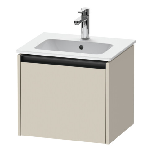 Duravit Ketho.2 Meuble sous-lavabo 51x42x44 cm, 1 tiroir, suspendu, taupe mat