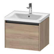 Duravit Ketho.2 Meuble sous lavabo 58,4x45,5 cm, œuf marbré, 1 tiroir, suspendu