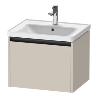Duravit Ketho.2 Meuble sous lavabo 58,4x45,5 cm, taupe, 1 tiroir, suspendu