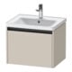 Duravit Ketho.2 Meuble sous lavabo 58,4x45,5 cm, taupe, 1 tiroir, suspendu-1