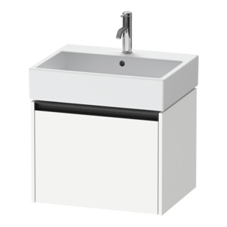 Duravit Ketho.2 Meuble sous lavabo 58,4x46 cm, blanc mat, 1 tiroir, suspendu