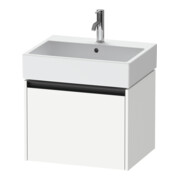 Duravit Ketho.2 Meuble sous lavabo 58,4x46 cm, blanc mat, 1 tiroir, suspendu