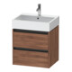 Duravit Ketho.2 Meuble sous lavabo 58,4x46 cm, noyer naturel, 2 tiroirs, suspendu-1