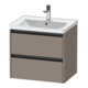 Duravit Ketho.2 meuble sous-lavabo 63,4x45,5 cm, mat, 2 tiroirs, suspendu-1
