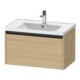 Duravit Ketho.2 Meuble sous lavabo 78,4x45,5 cm, blanc œuf, 1 tiroir, suspendu-1