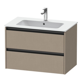 Duravit Ketho.2 Meuble sous lavabo 81x48cm, beige, 2 tiroirs, suspendu