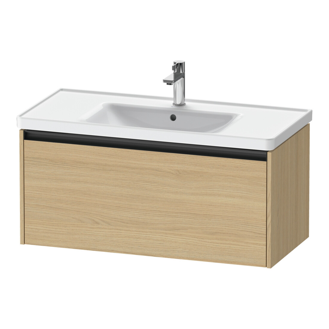 Duravit Ketho.2 Meuble sous-lavabo 98,4x45,5 cm, chêne naturel, 1 tiroir, suspendu