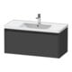 Duravit Ketho.2 Meuble sous lavabo 98,4x45,5 cm, graph ma, 1 tiroir, suspendu-1