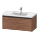 Duravit Ketho.2 Meuble sous lavabo 98,4x45,5 cm, noyer naturel, 1 tiroir, suspendu-1