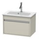 Duravit Ketho Compact Meuble sous lavabo 60x38,5 cm, taupe, 1 tiroir, suspendu-1