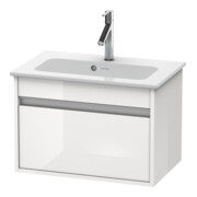 Duravit Ketho Compact Meuble sous lavabo 60x38,5 cm, taupe, 1 tiroir, suspendu-2