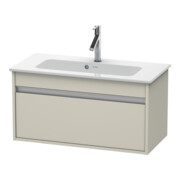 Duravit Ketho Compact meuble sous-lavabo 80x38,5 cm, taupe, 1 tiroir, suspendu