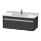 Duravit Ketho Meuble sous-lavabo 100x45,5 cm, gris mat, 1 tiroir, suspendu-1
