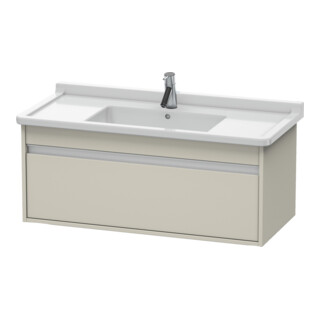 Duravit Ketho Meuble sous lavabo 100x45,5 cm, taupe, 1 tiroir, suspendu