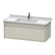 Duravit Ketho Meuble sous lavabo 100x45,5 cm, taupe, 1 tiroir, suspendu