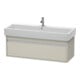 Duravit Ketho Meuble sous-lavabo 115x44cm, taupe, 1 tiroir, suspendu-1