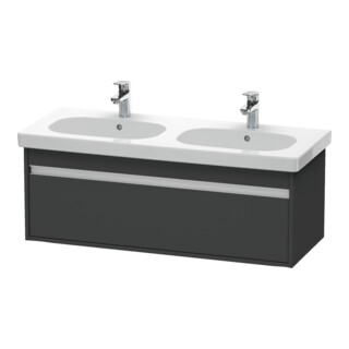 Duravit Ketho Meuble sous-lavabo 115x45,5 cm, graphite mat, 1 tiroir, suspendu