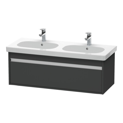 Duravit Ketho Meuble sous-lavabo 115x45,5 cm, graphite mat, 1 tiroir, suspendu