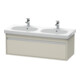 Duravit Ketho Meuble sous lavabo 115x45,5 cm, taupe, 1 tiroir, suspendu-1