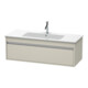 Duravit Ketho Meuble sous lavabo 120x47,5 cm, taupe, 1 tiroir, suspendu-1