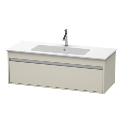 Duravit Ketho Meuble sous lavabo 120x47,5 cm, taupe, 1 tiroir, suspendu